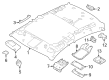 Diagram for Nissan Altima Sun Visor - 96400-6CA3C