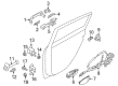 Diagram for 2024 Nissan Leaf Rear Passenger Door Handle Latch - 82500-4NP0C