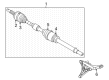 Diagram for Nissan Rogue Axle Shaft - 39100-6RR2A