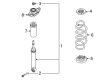 Diagram for 2023 Nissan Pathfinder Shock Absorber - E6210-1A55A