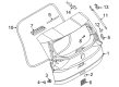 Diagram for Nissan Rogue Tailgate Lift Support - 90451-6RR0B