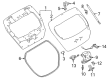 Diagram for 2020 Nissan Leaf Weather Strip - 90830-5SA0B