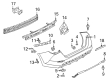 Diagram for Nissan Sentra Bumper Reflector - 26560-6LY0A