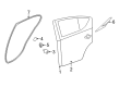 Diagram for Nissan Versa Door Seal - 82831-5EF0A