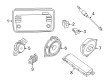 Diagram for Nissan Leaf Car Speakers - 28156-6WK0A