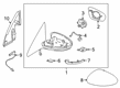 Diagram for Nissan Altima Mirror Actuator - 96368-5NA1A