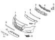 Diagram for 2022 Nissan Versa License Plate - 96210-5EE0A