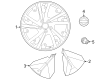 Diagram for Nissan ARIYA Wheel Cover - 40315-5MP1F