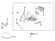 Diagram for Nissan Car Mirror - 96365-6LB0A