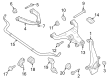 Diagram for Nissan Frontier Sway Bar Bushing - 54613-5XA0A