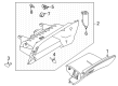 Diagram for Nissan Glove Box - 68510-6MR0A