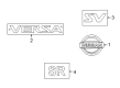 Diagram for Nissan Versa Emblem - 90890-5EA0A