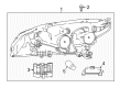 Diagram for 2023 Nissan Leaf Headlight - 26010-6WK6A