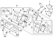 Diagram for Nissan Maxima Armrest - 88700-9DJ3B