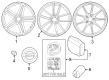 Diagram for Nissan ARIYA Wheel Cover - 40342-6RA1A