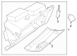 Diagram for 2024 Nissan Pathfinder Glove Box - 68511-6TA0A