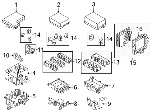 Housing-Relay Box Diagram for 24383-4BA0A