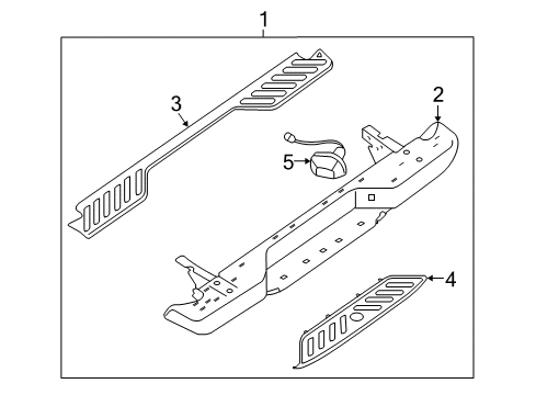 85010-9BF1B Genuine Nissan #850109BF1B Bumper Assembly Rear