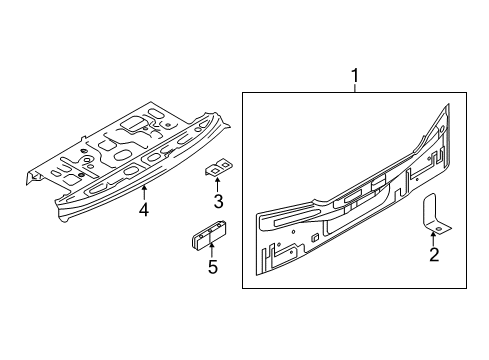 76804-1HM1A Genuine Nissan #768041HM1A Drafter-Air