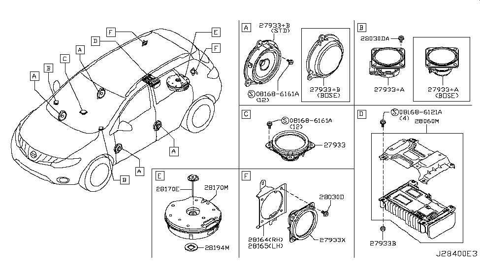 nissan murano bose sound system