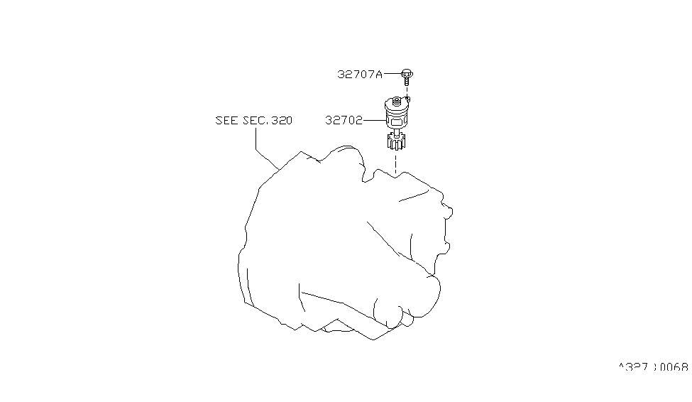 32702-0M116 | Genuine Nissan #32702-0M116 PINION ASSY-SPEEDOMETER