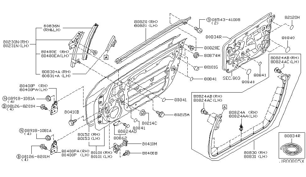 80833-CD000 - Genuine Nissan Parts