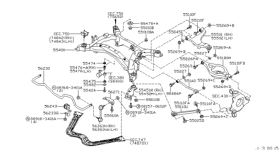 551A0-AL500 - Genuine Nissan Parts