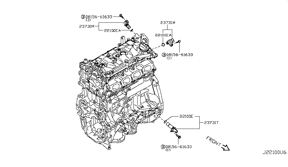 2013 Nissan Juke Distributor & Ignition Timing Sensor