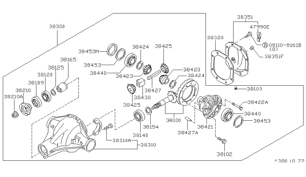 38100-P0306 | Genuine Nissan #38100-P0306 HYPOID GEAR