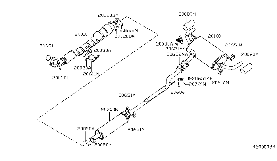 20010ZX20A Genuine Nissan Parts