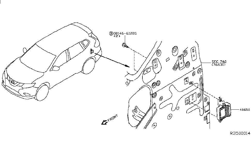 2015 nissan rogue parts diagram