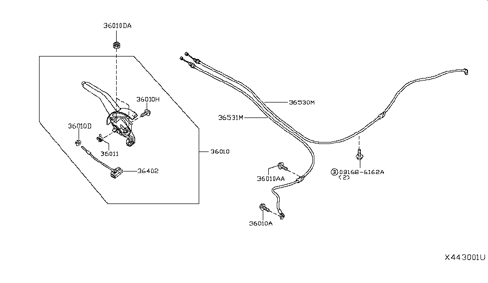 Nissan 36010-3BE0B Control Park Lv