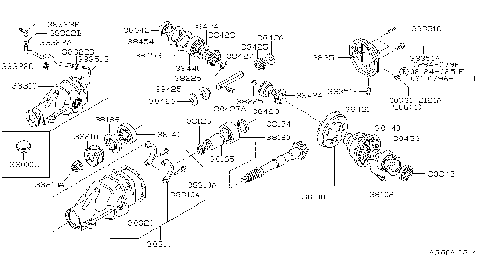 38320-40F02 | Genuine Nissan #38320-40F02 GASKET-GEAR CARRIER