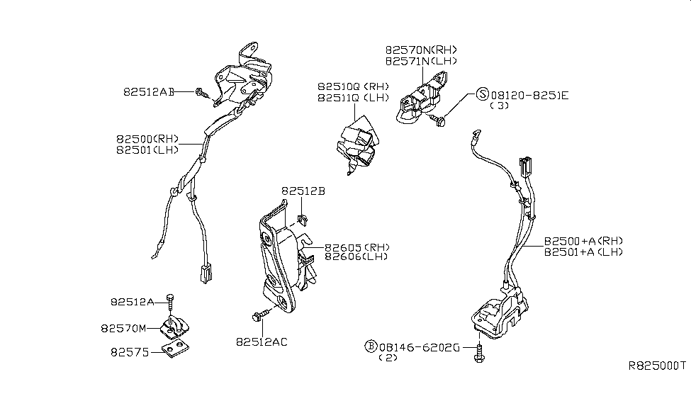 Nissan 82610-EA800 Nut-Spring