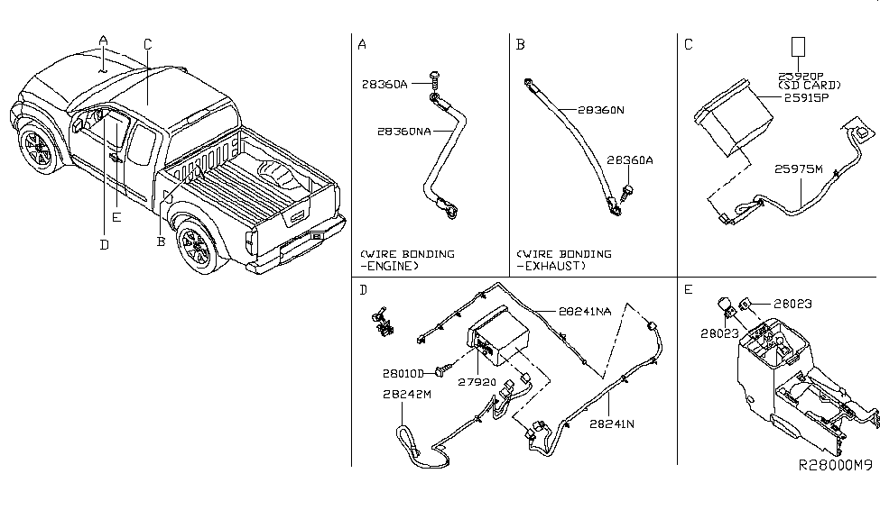 28021-9BS0C | Genuine Nissan #28021-9BS0C RADIO UNIT