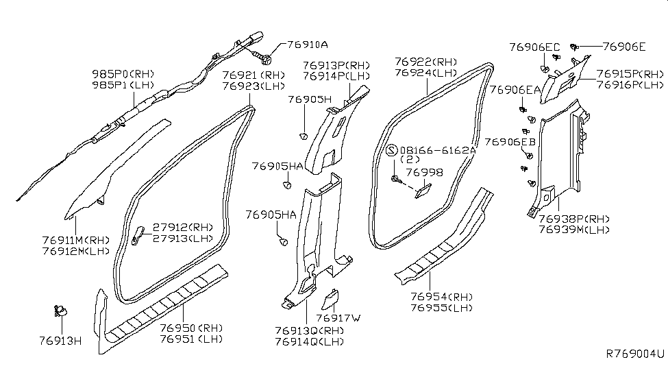 985P1-9BE8A - Genuine Nissan Parts