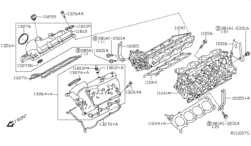 Nissan 13264-EZ40B Cover Assembly - Valve Rocker