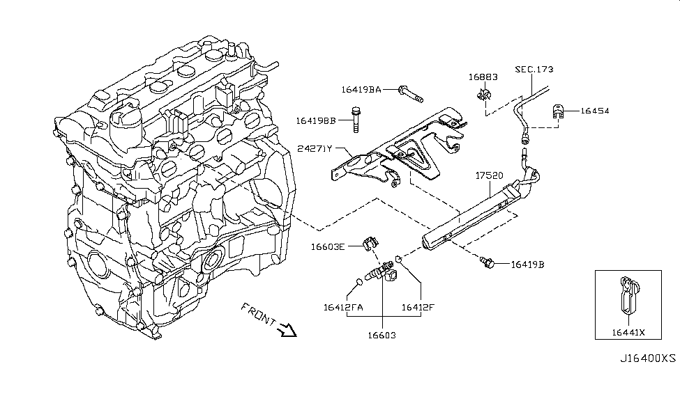 16600-ED000 | Genuine Nissan #16600-ED000 INJECTOR ASSY-FUEL