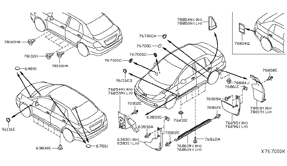 78818-EL000 - Genuine Nissan Parts