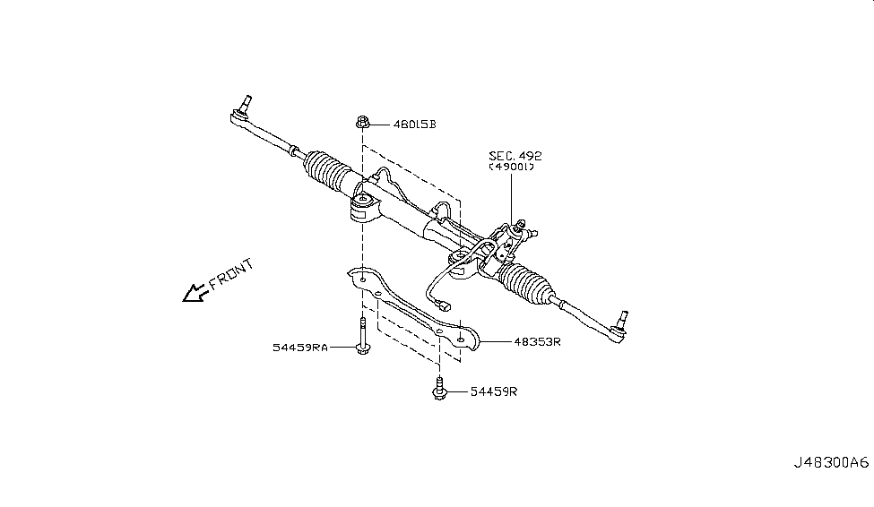 2017 Nissan 370Z Steering Gear Mounting - Nissan Parts Deal