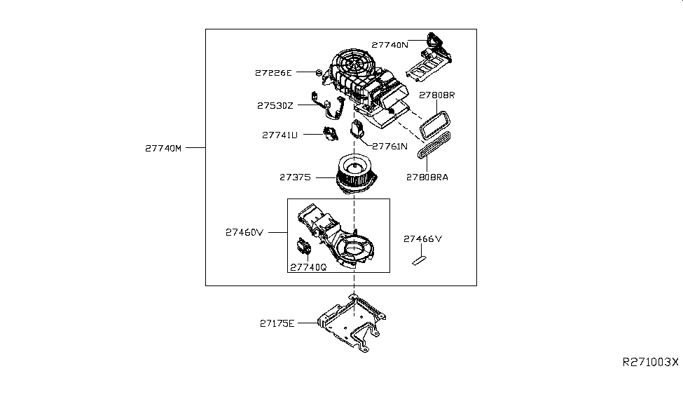 Nissan 27206-3KA0A Harness-Sub