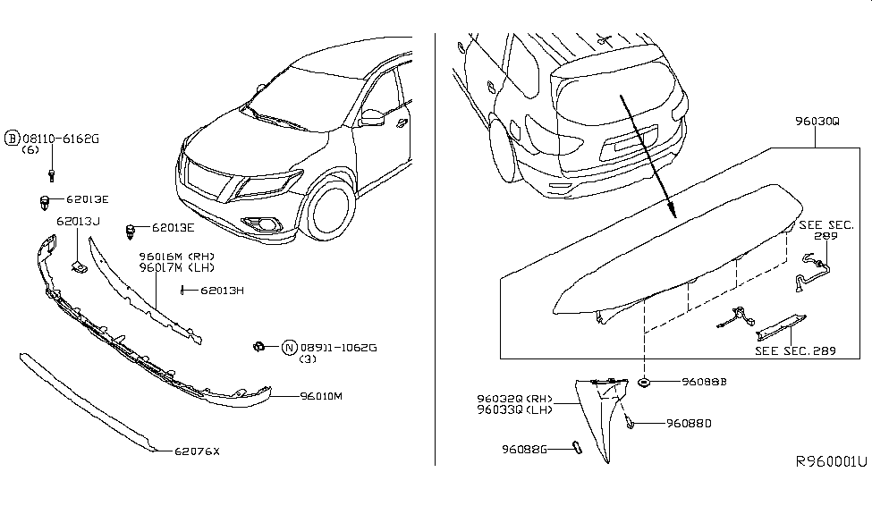 2013 Nissan Pathfinder Air Spoiler - Nissan Parts Deal