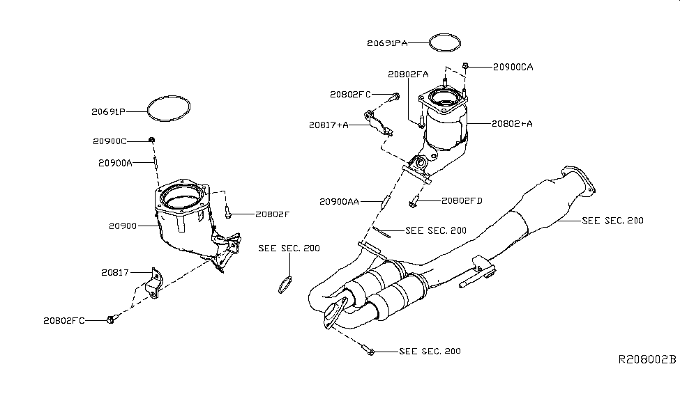 Nissan 20817-9N00A GUSSET