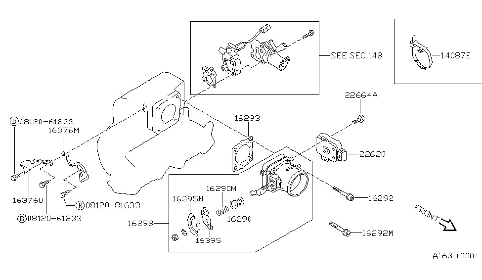 Nissan 16164-D4201 Bracket-ASCD Wire