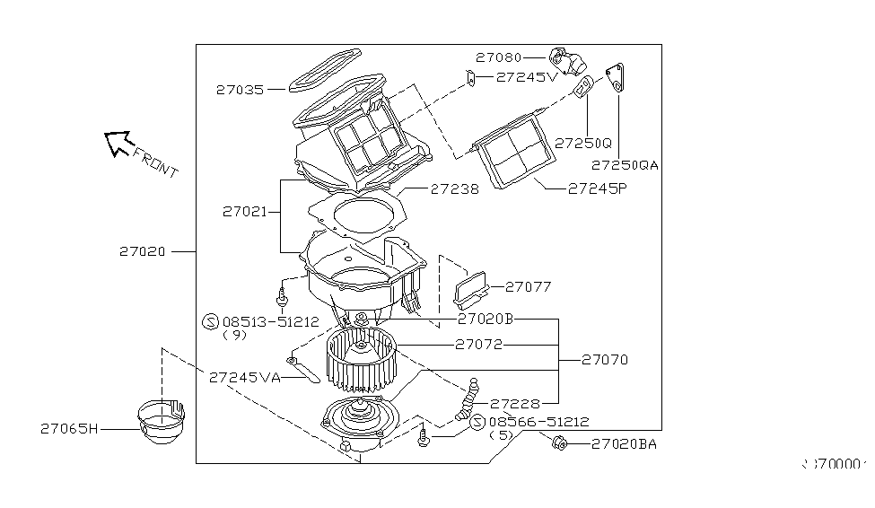 Nissan 27807-8B400 Seal