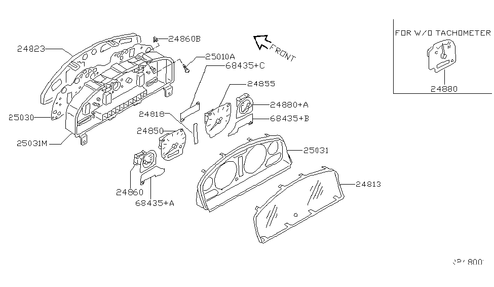 24813-7Z800 | Genuine Nissan #24813-7Z800 COVER-FRONT