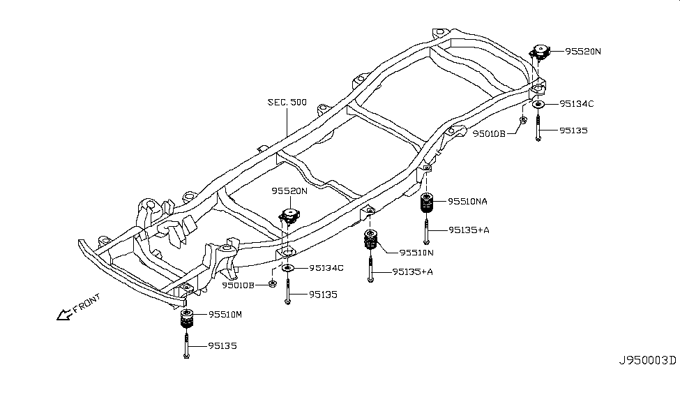 2017 Nissan Armada Body Mounting - Nissan Parts Deal