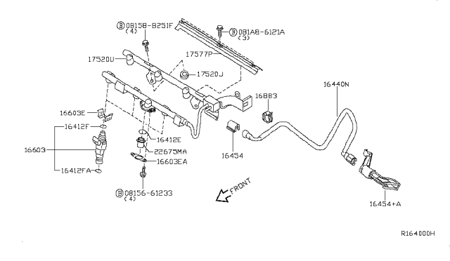 2010 Nissan Quest Fuel Strainer & Fuel Hose Diagram