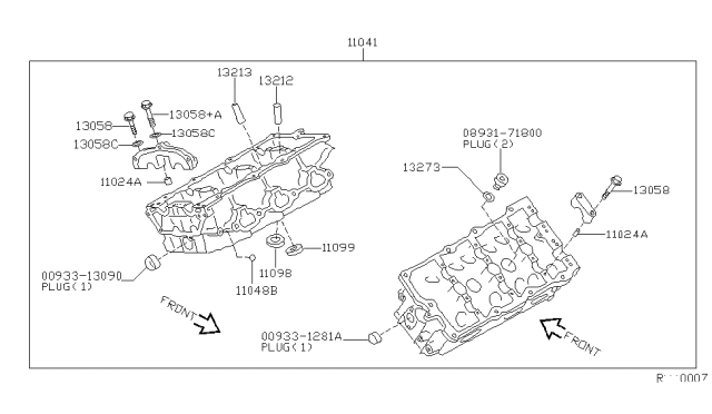 2006 Nissan Quest Cylinder Head & Rocker Cover Diagram 3