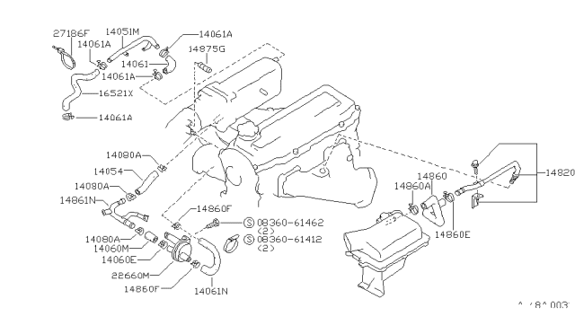 1988 Nissan 200SX Secondary Air System Diagram 2